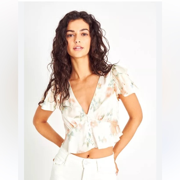 LoveShackFancy Tops - LoveShackFancy silk blouse